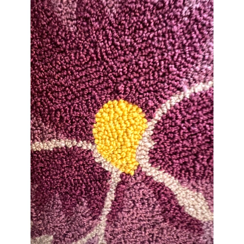 NWOT! Oversized Joann Fabrics Floral Pillow Accent Pillow Pansy 18" x 18" x 3" - Picture 4 of 8